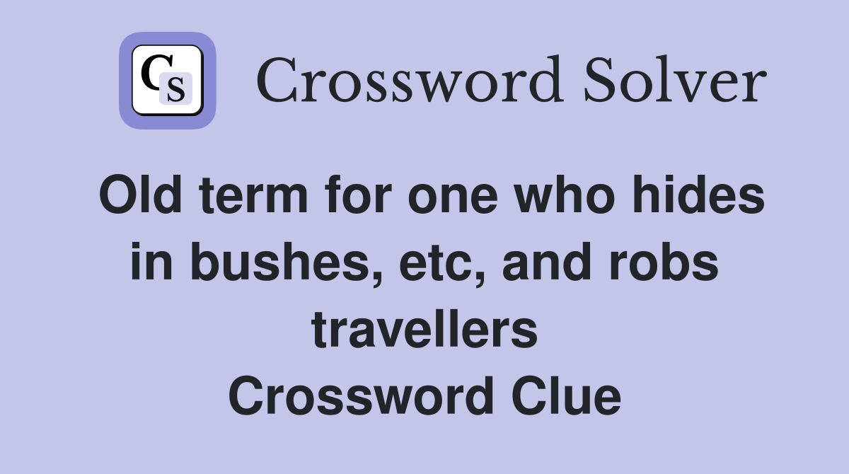 travellers joy crossword clue